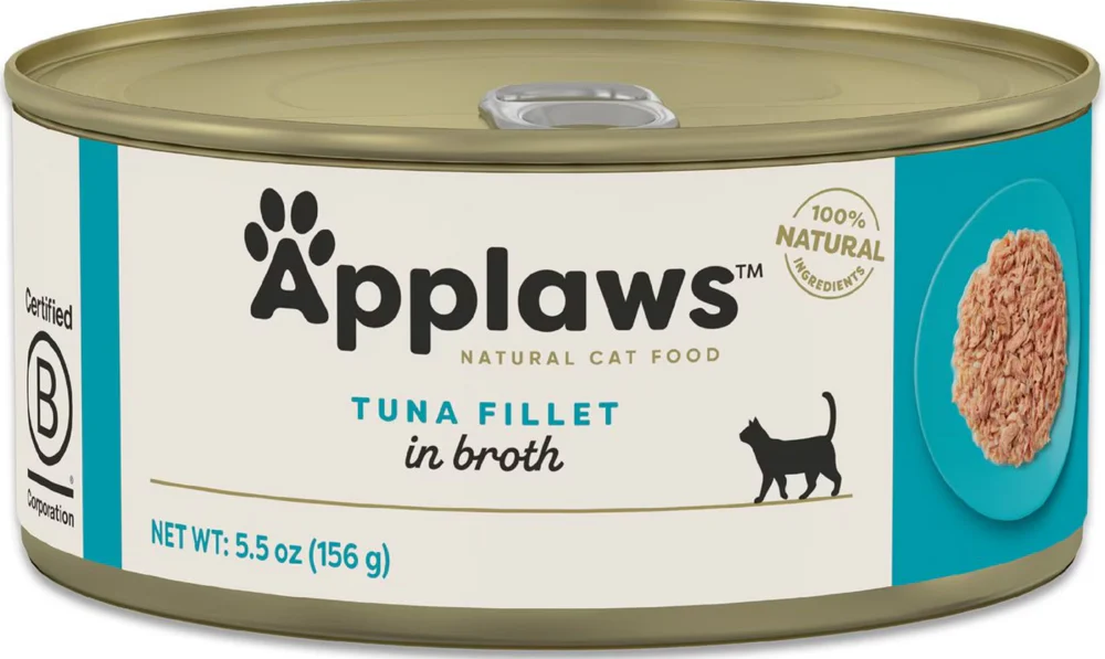 Applaws Natural Wet Cat Food Tuna Fillet with Cheese in Broth - Budpants