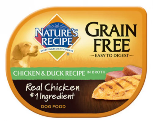 Nature's Recipe Grain Free Easy to Digest Chicken and Duck Recipe in Broth Wet Dog Food - Budpants