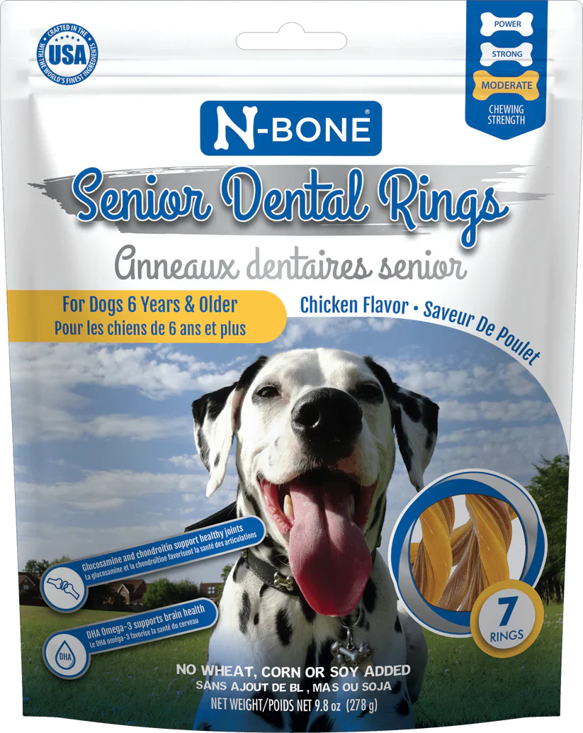 N-BONE SENIOR DENTAL RINGS CHICKEN FLAVOR - Budpants