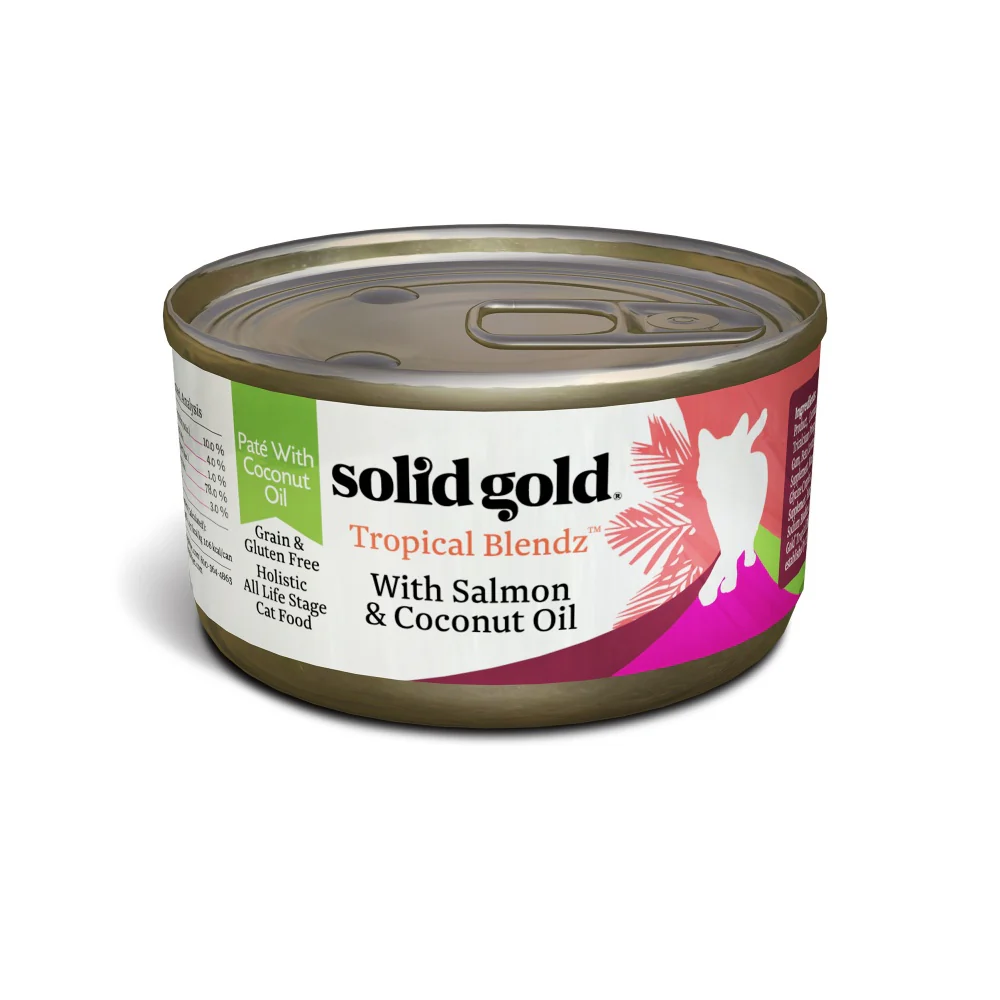 Solid Gold Tropical Blendz Grain Free Pate with Salmon & Coconut Oil Canned Cat Food - Budpants