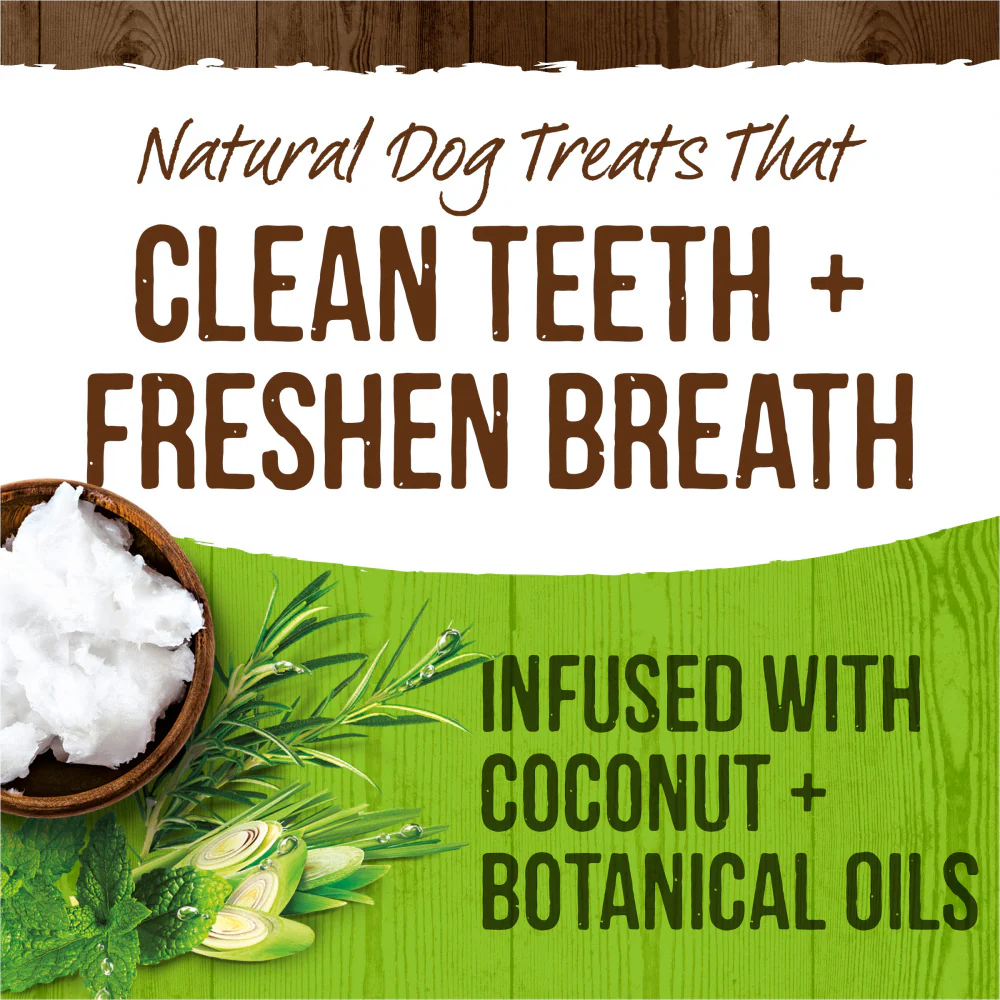 Merrick Fresh Kisses Dog Dental Treats Coconut Plus Botanical Oils Recipe Dog Treats for Medium Breeds - Budpants