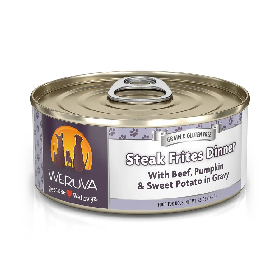 Weruva Steak Frites Dinner with Beef, Pumpkin & Sweet Potatoes in Gravy Grain-Free Canned Dog Food - Budpants