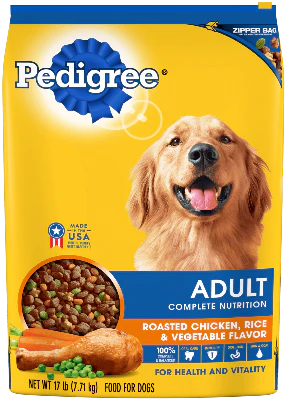 Pedigree Adult Complete Nutrition Roasted Chicken, Rice and Vegetable Flavor Dry Dog Food - Budpants