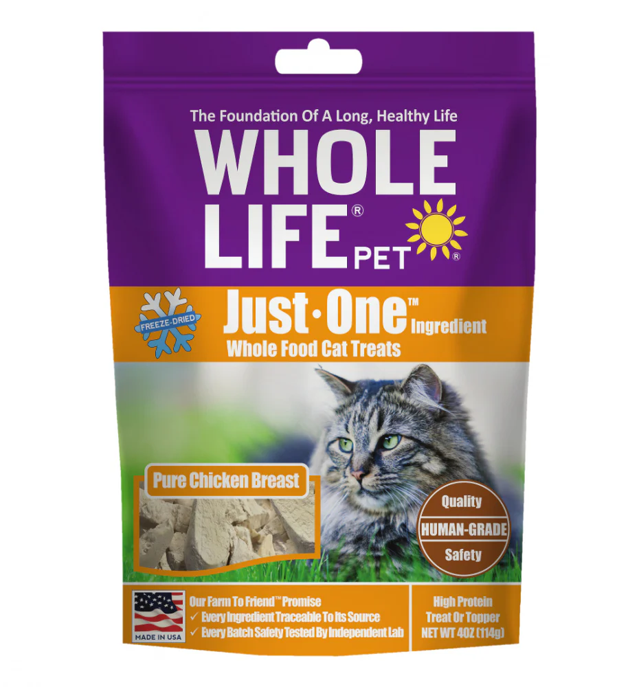 Whole Life Pet Just One Ingredient Freeze Dried Chicken Treats for Cats - Budpants