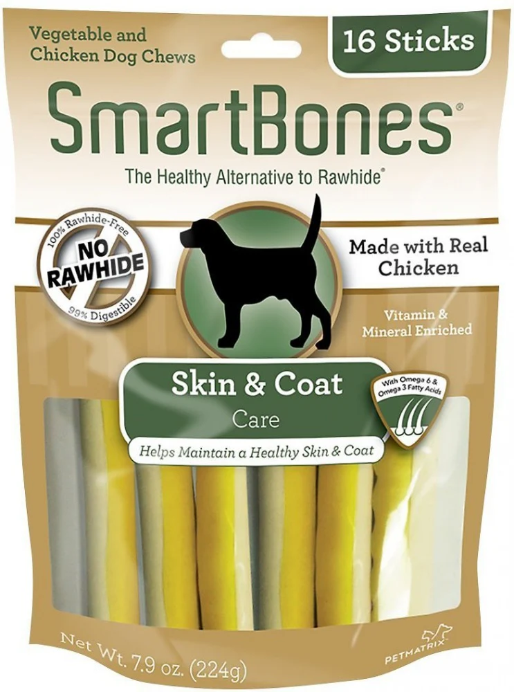 SmartBones Skin & Coat Care Chicken Chews Dog Treats - Budpants