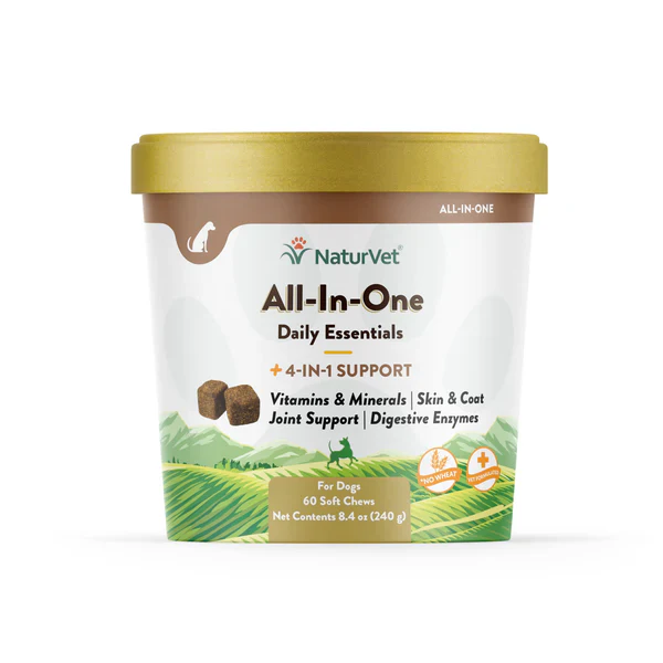 NATURVET ALL IN ONE SOFT CHEWS 60CT - Budpants