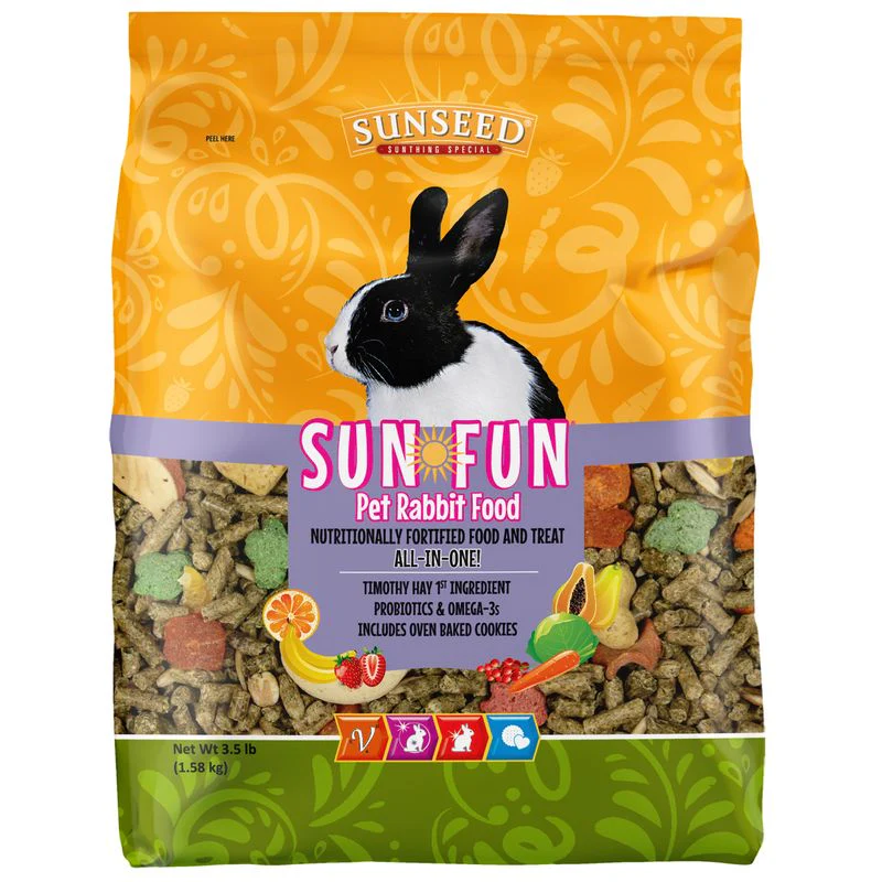 SUNSEED SUN FUN RABBIT FOOD 3.5LB - Budpants