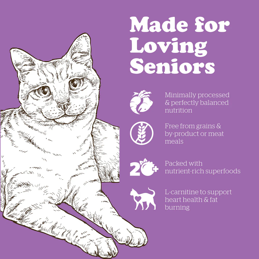Petcurean Now! Fresh Grain Free Senior Recipe Dry Cat Food - Budpants
