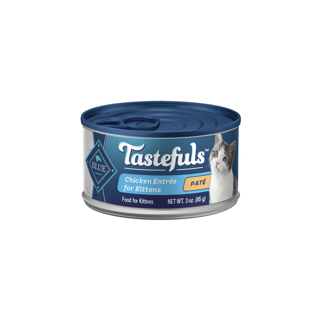BLUE CAT CHICKEN KITTEN TASTEFULS PATE 3oz - Budpants