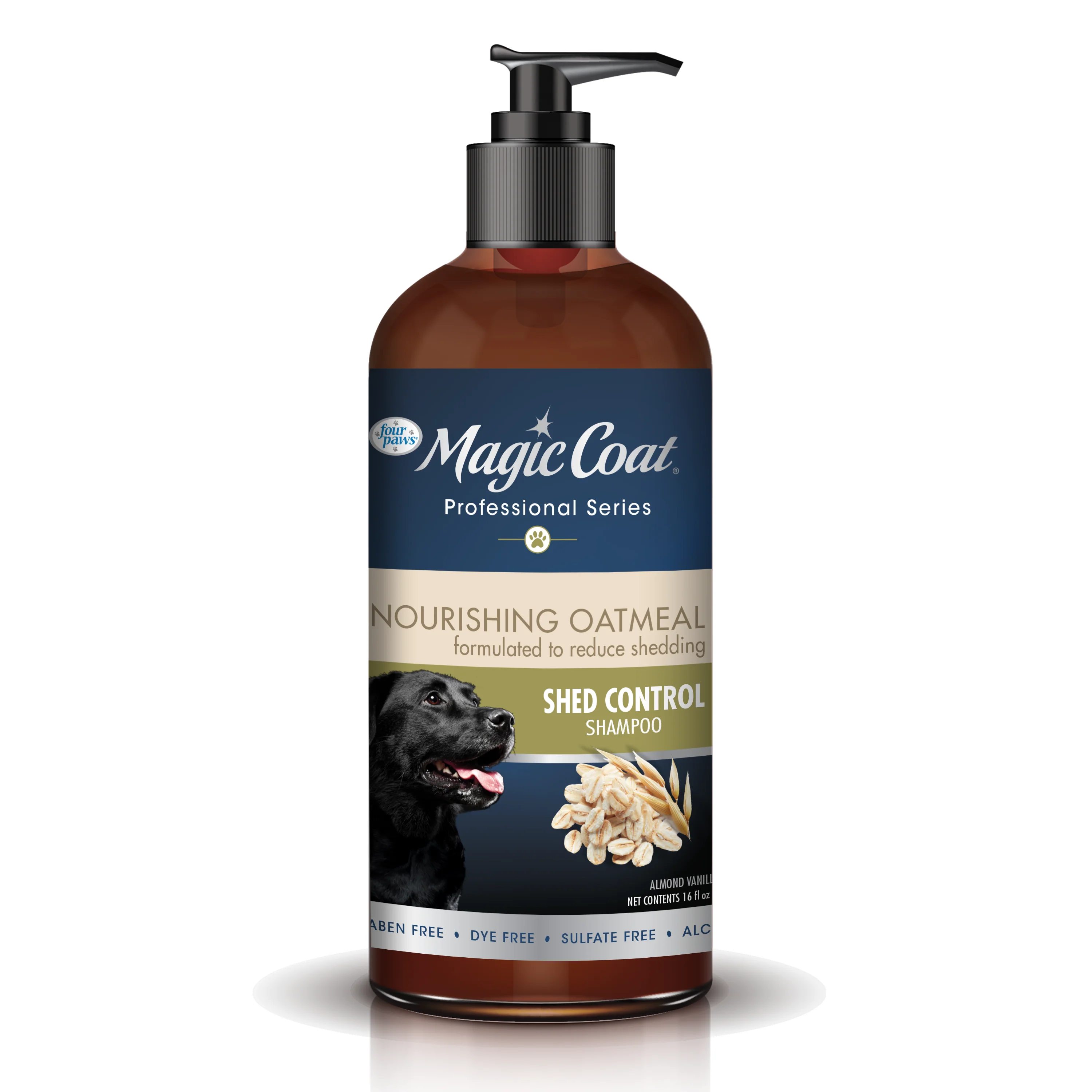 4 PAWS Magic Coat Professional Series Nourishing Oatmeal De-Shedding Dog Shampoo - Budpants