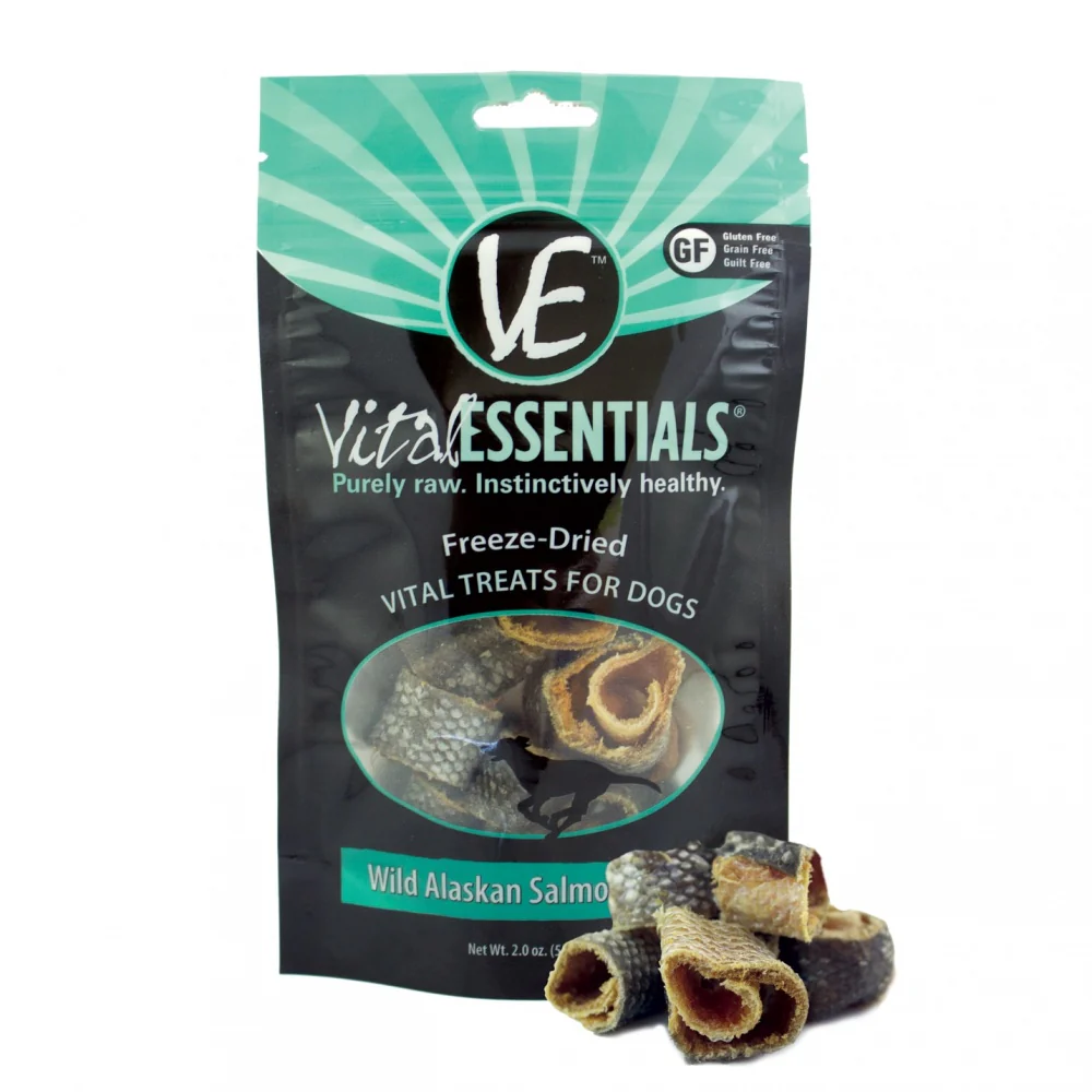 Vital Essentials Freeze Dried Vital Treats Grain Free Wild Alaskan Salmon Rings Dog Treats - Budpants