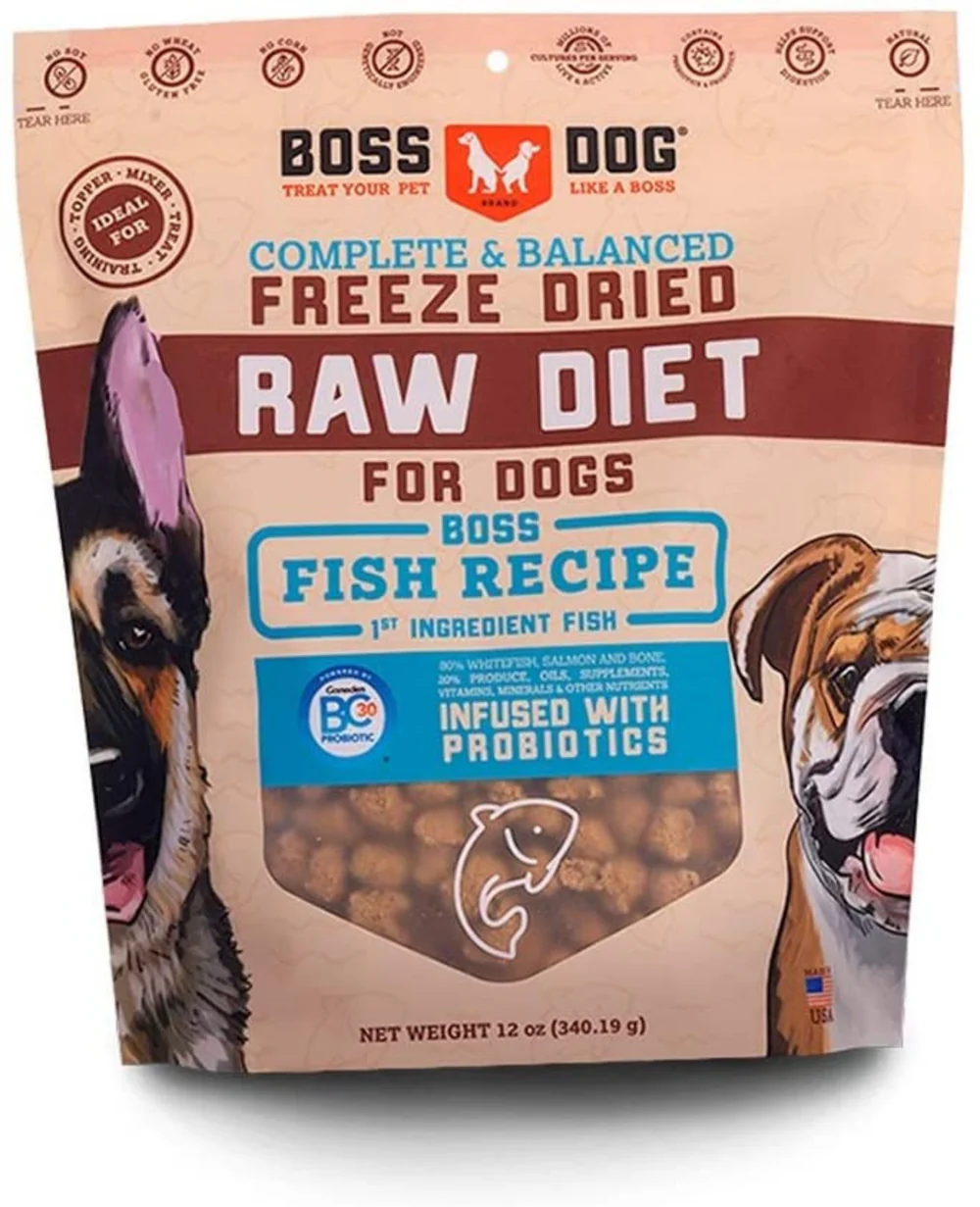 Boss Dog Complete & Balanced Fish Recipe Freeze Dried Dog Food - Budpants