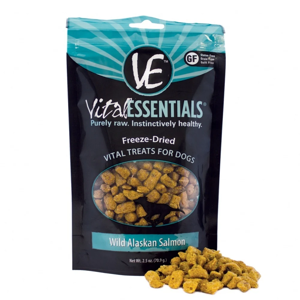 Vital Essentials Freeze Dried Wild Alaskan Salmon Vital Treats for Dogs - Budpants