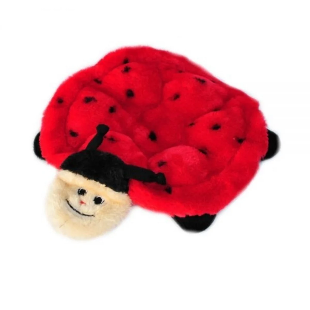 ZippyPaws Squeakie Crawler Betsey the Ladybug Plush Dog Toy - Budpants