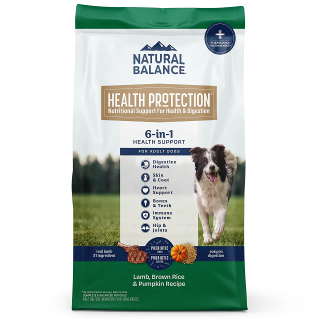 Natural Balance Health Protection Lamb, Brown Rice & Pumpkin Recipe dry dog food 24-lb - Budpants