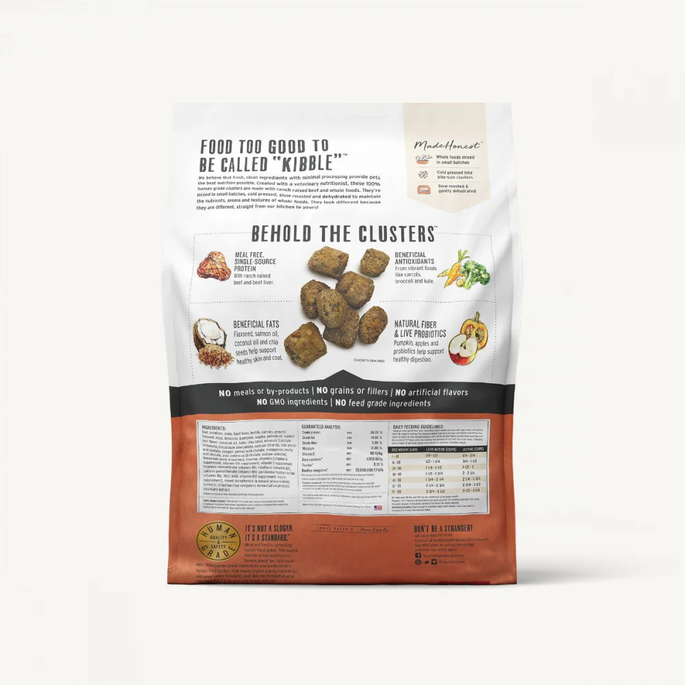 The Honest Kitchen Grain Free Beef Recipe Whole Food Clusters Dry Dog Food - Budpants