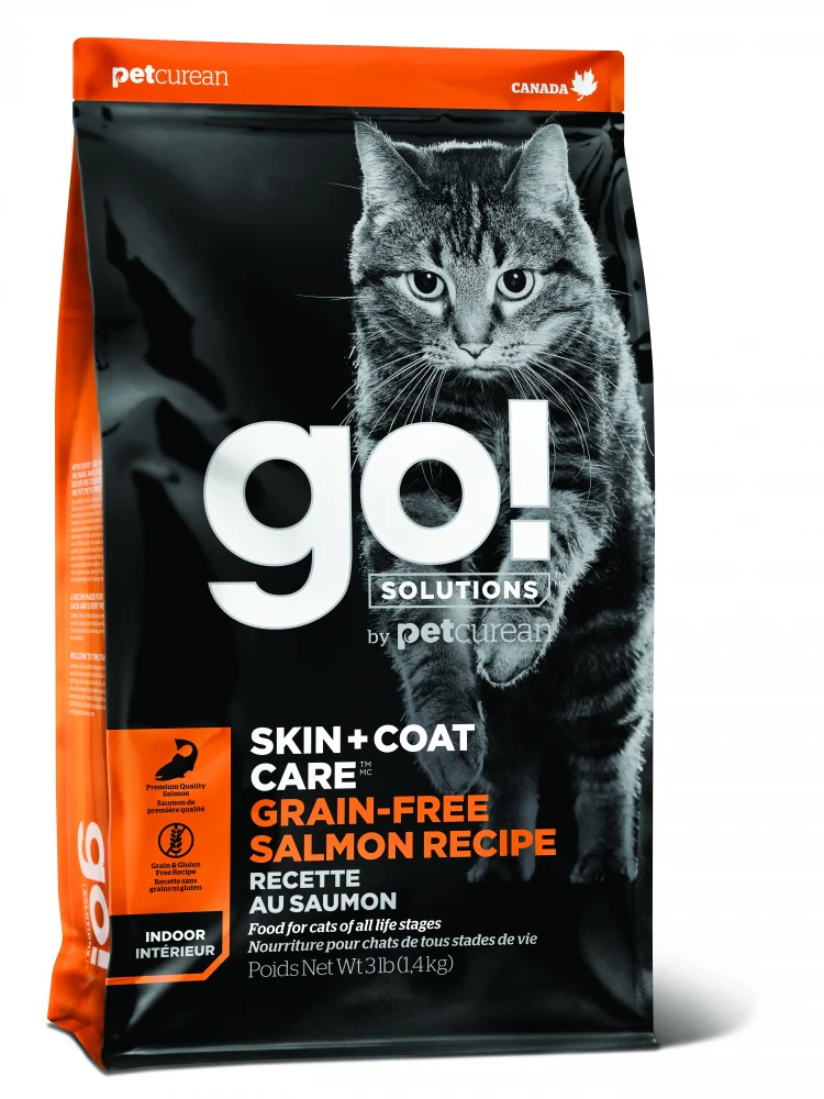 Petcurean GO! Grain Free Skin + Coat Care Salmon Recipe Dry Cat Food - Budpants