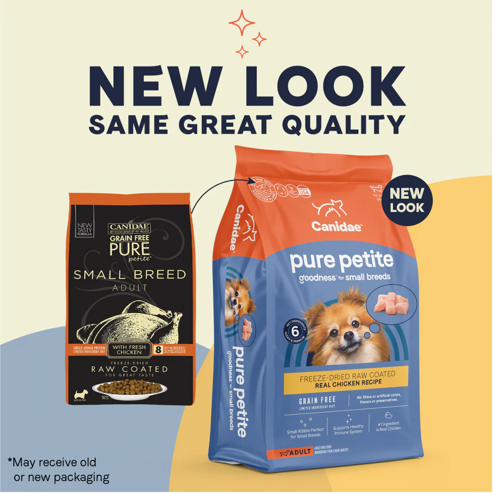 Canidae PURE Petite Small Breed Chicken Recipe Raw Coated Dry Dog Food - Budpants