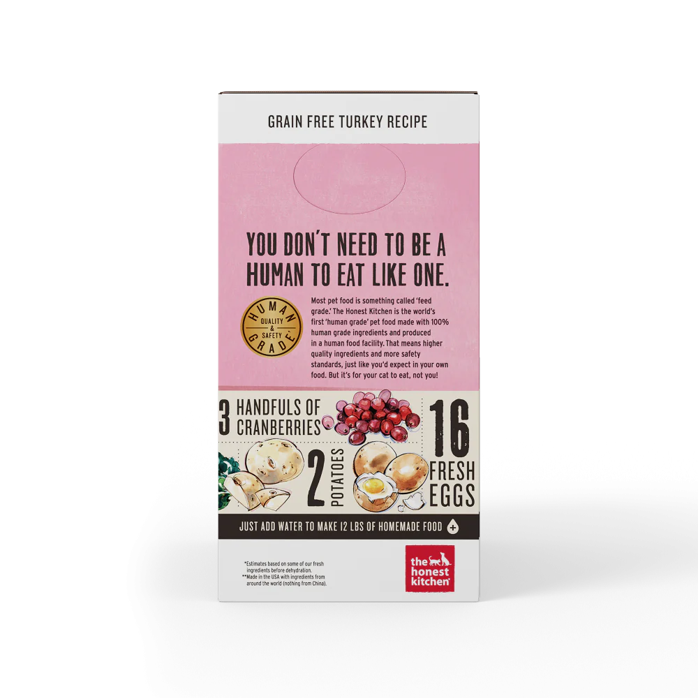 The Honest Kitchen Grain Free Turkey Recipe Dehydrated Cat Food - Budpants