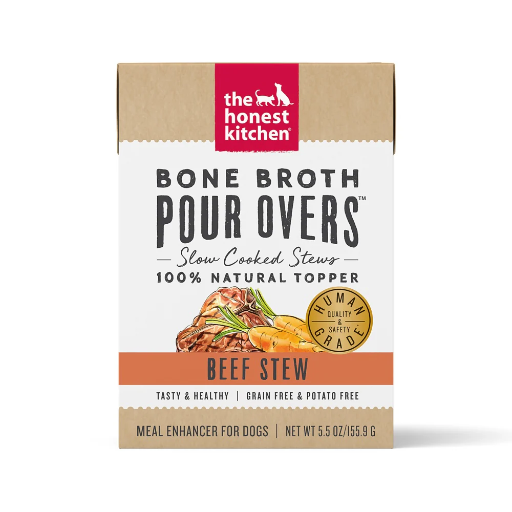 The Honest Kitchen Pour Overs Grain Free Beef Stew Recipe Food Topper for Dogs - Budpants