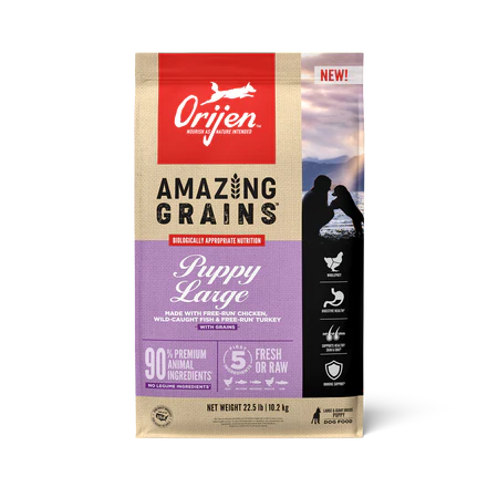 ORIJEN Amazing Grains Puppy Large 22.5lb - Budpants