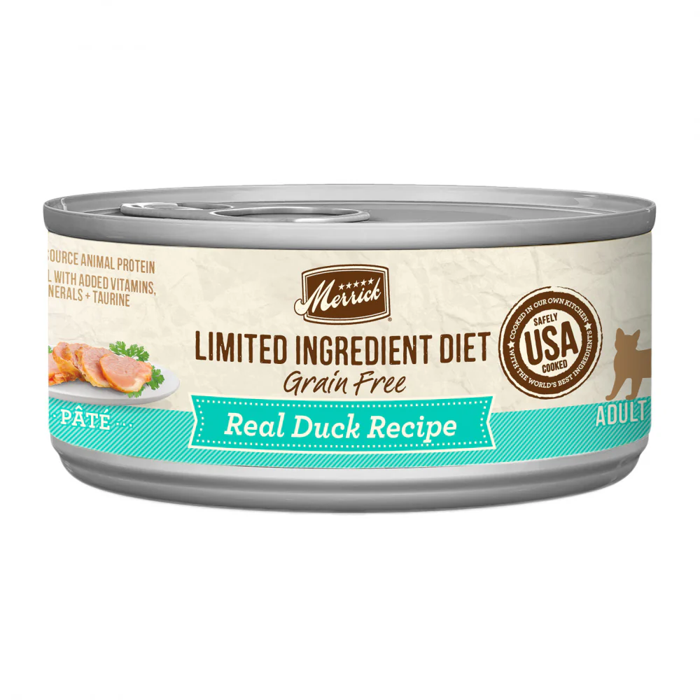 Merrick Limited Ingredient Diet Grain Free Real Duck Pate Canned Cat Food - Budpants