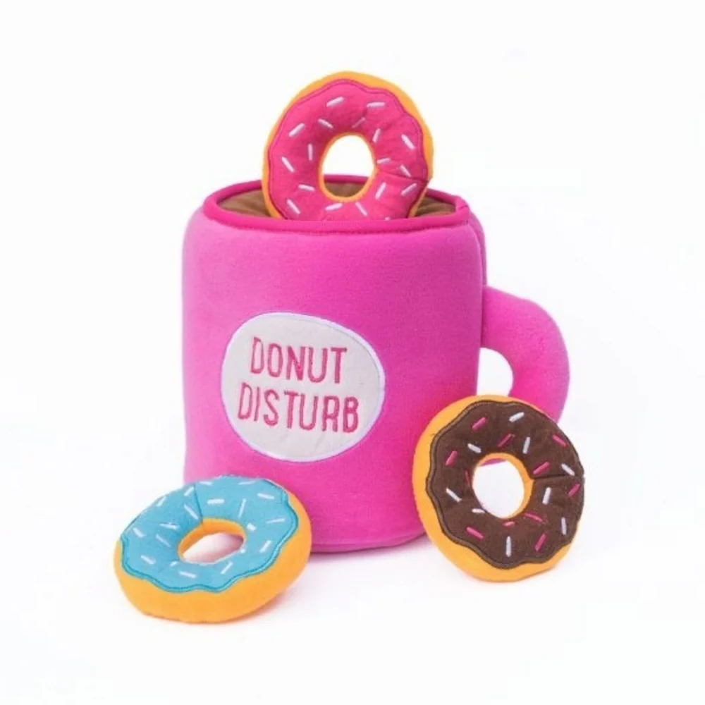ZippyPaws Zippy Burrow Coffee & Donutz Hide & Seek Puzzle Dog Toy - Budpants