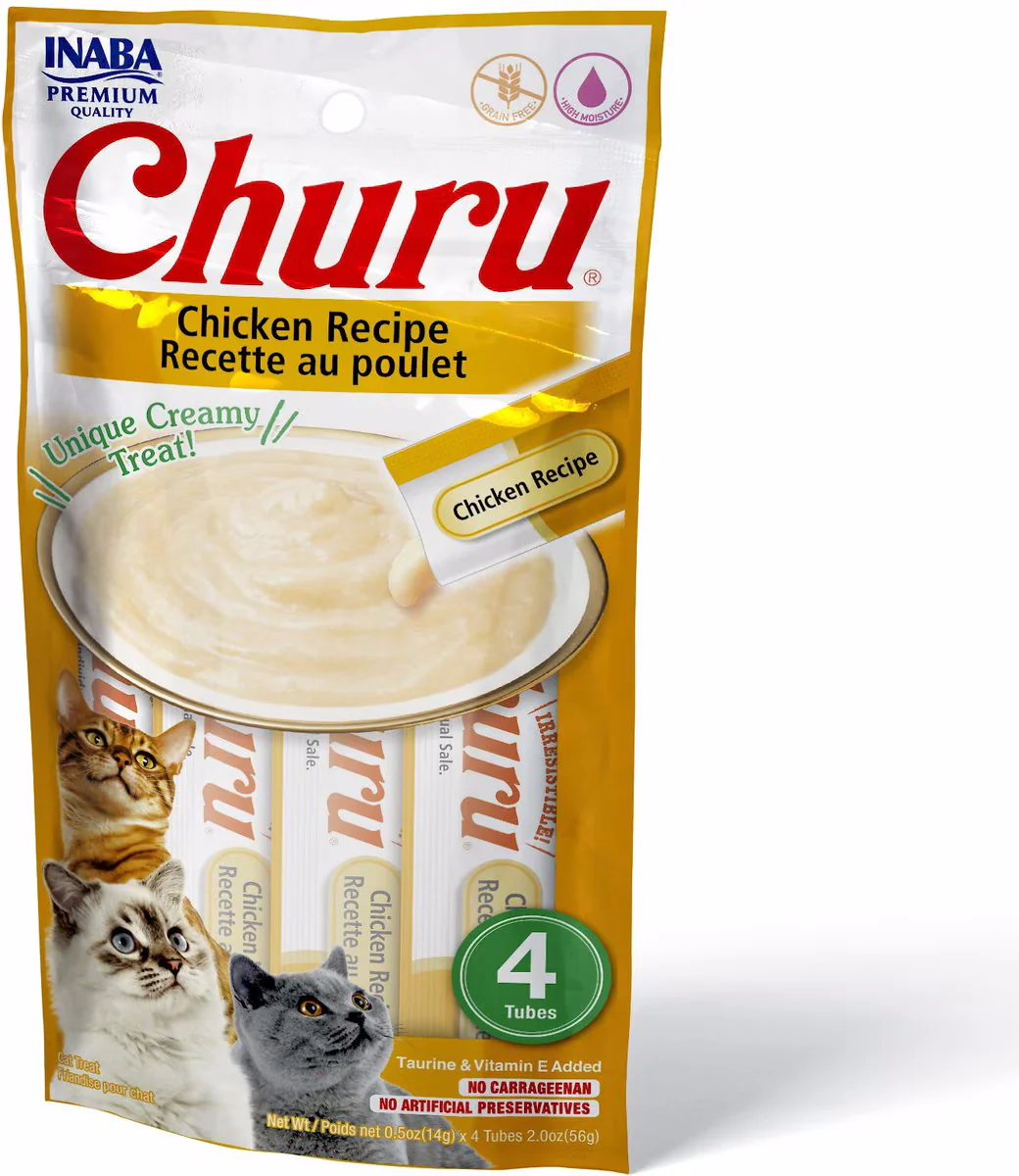 CHURU Grain-Free Chicken Flavor Lickable Cat Treat - Budpants