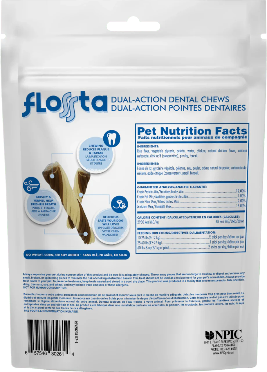 N-BONE FLOSSta CHICKEN CHEWS for dogs - Budpants