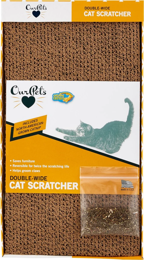 Cosmic Catnip Double Wide Cat Scratcher - Budpants