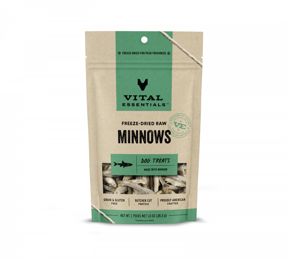 Vital Essentials Freeze Dried Grain Free Minnows Treats for Dogs - Budpants