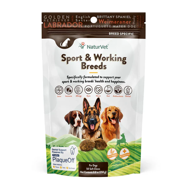NaturVet Breed Specific Sport & Working Breed dog treats - Budpants
