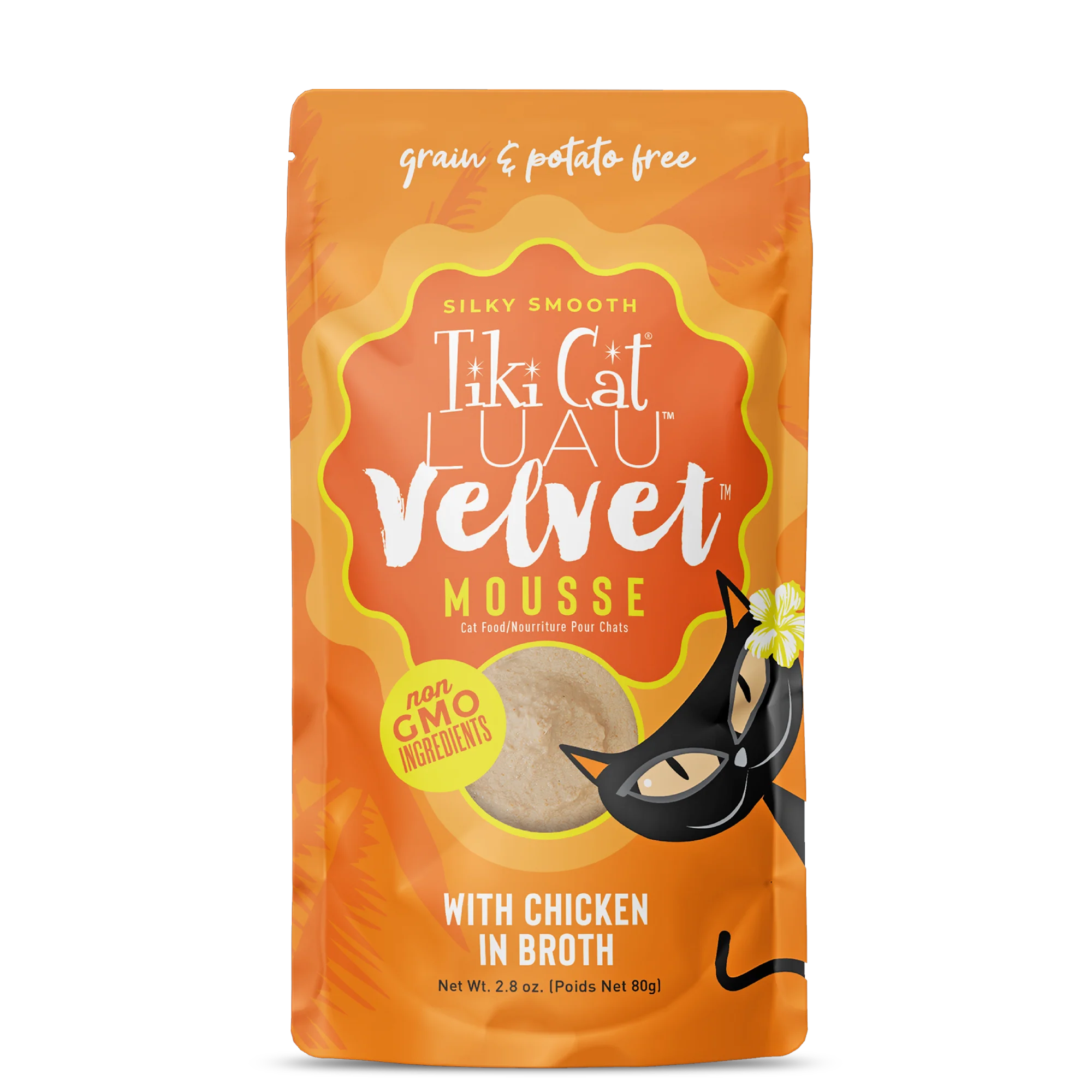 Tiki Cat Velvet Mousse with Chicken in Broth 2.8oz - Budpants