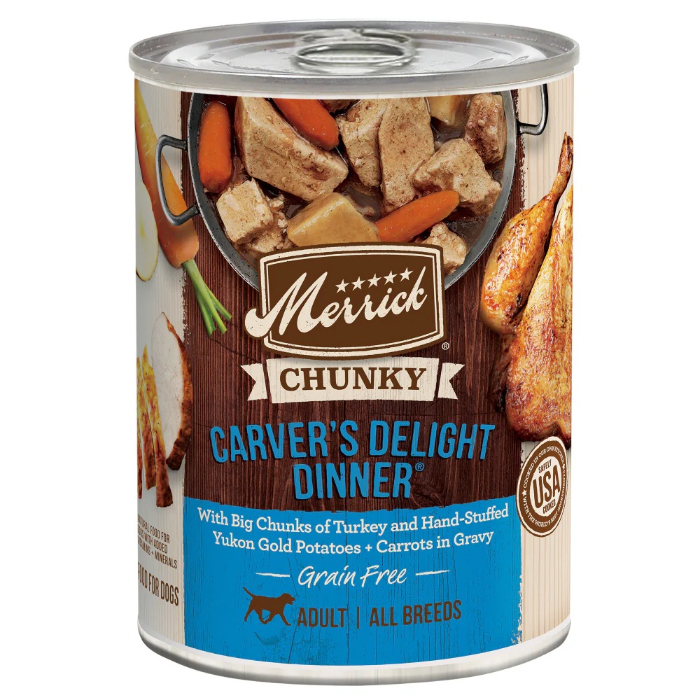 Merrick Grain Free Chunky Carvers Delight Dinner Canned Dog Food - Budpants