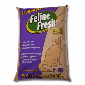 Feline Fresh Instant Odor Control Natural Pine Cat Litter - Clumping - Budpants