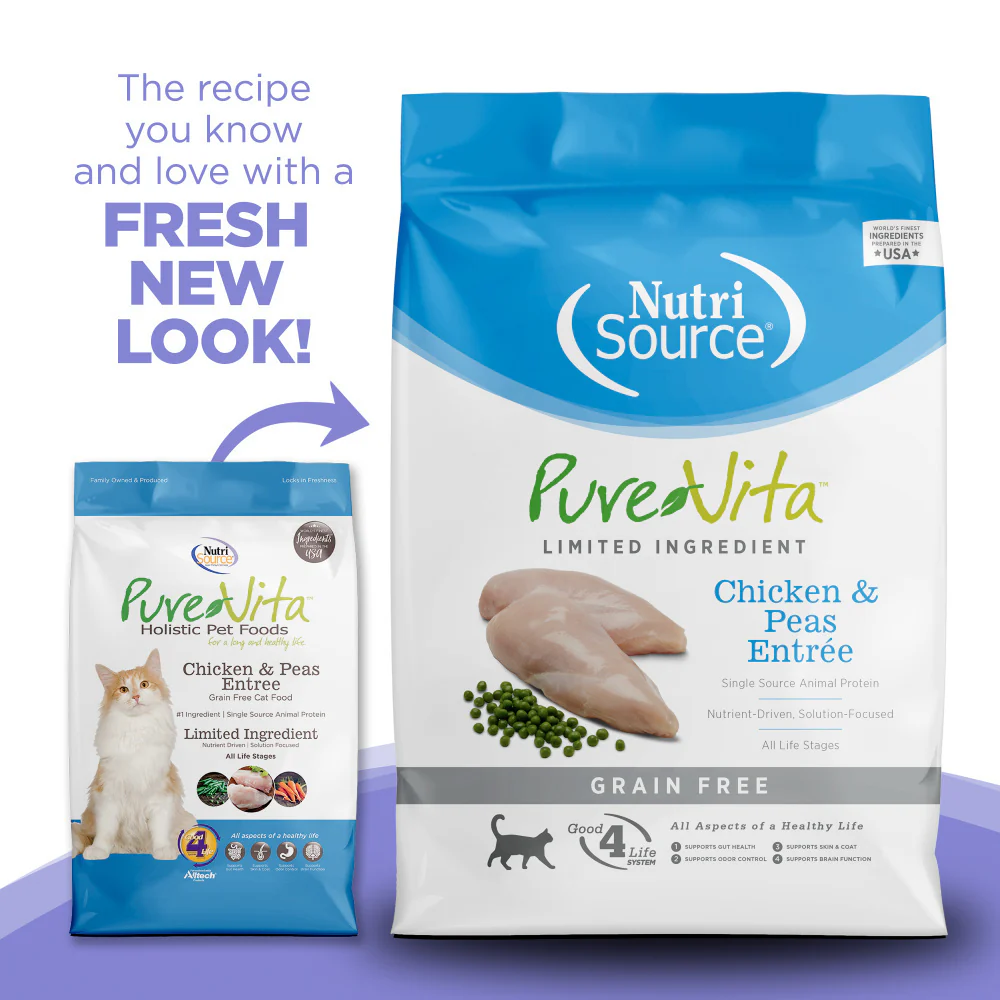 PureVita Grain-Free Chicken & Peas Entree Dry Cat Food - Budpants