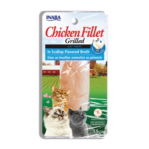 INABA Grilled Chicken Fillet in Scallop flavored broth for cats - Budpants