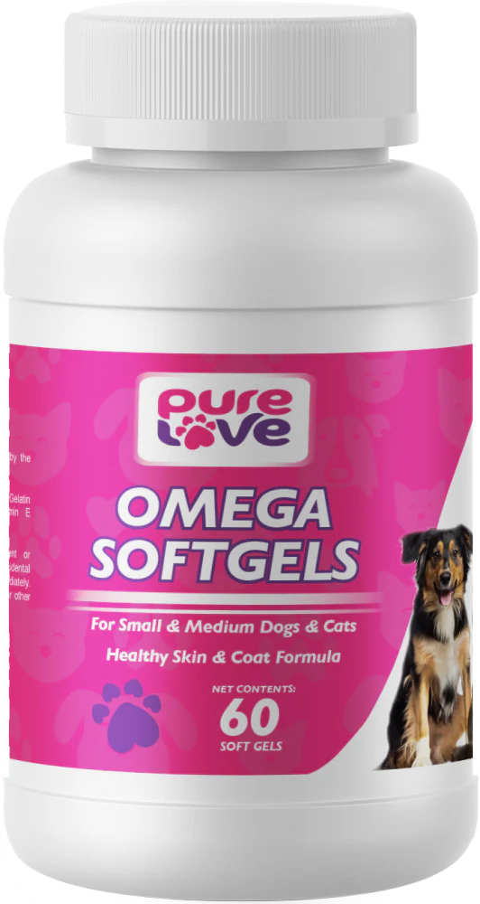 Pure Love Omega V3 SoftGels for Small to Medium Dogs and Cats - Budpants