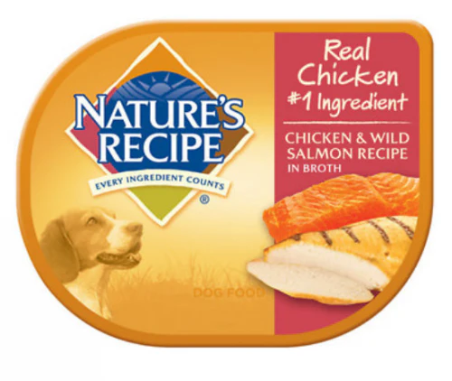 Nature's Recipe Chicken and Wild Salmon Recipe in Broth Wet Dog Food - Budpants