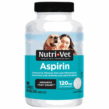 NUTRIVET K9 ASPIRIN 120mg 100ct - Budpants