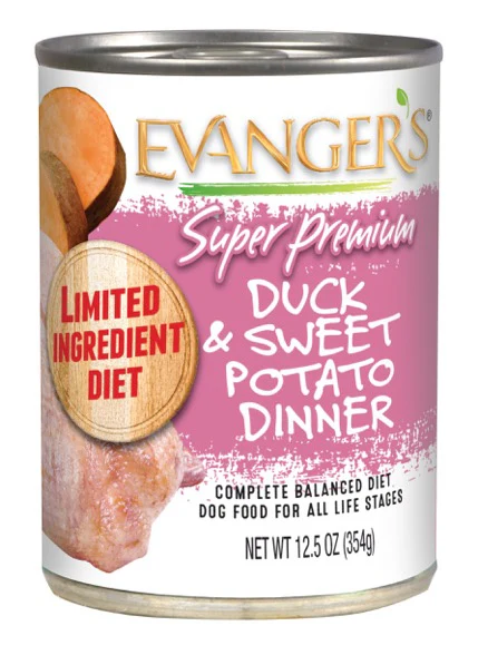 Evangers Super Premium Duck and Sweet Potato Canned Dog Food - Budpants