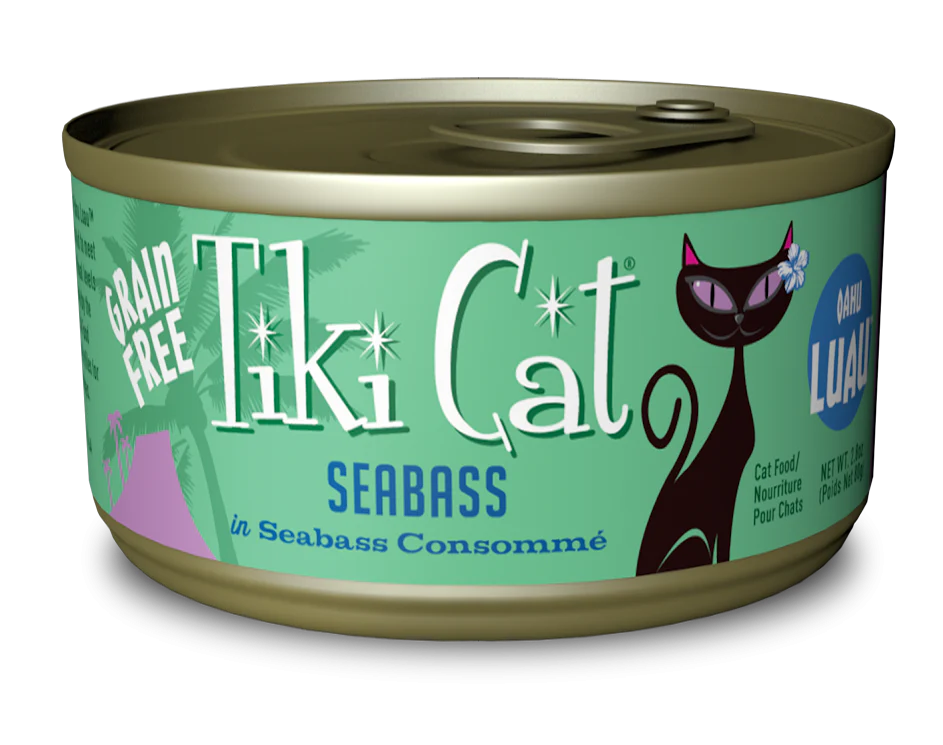 Tiki Cat Oahu Luau Grain Free Seabass Canned Cat Food - Budpants