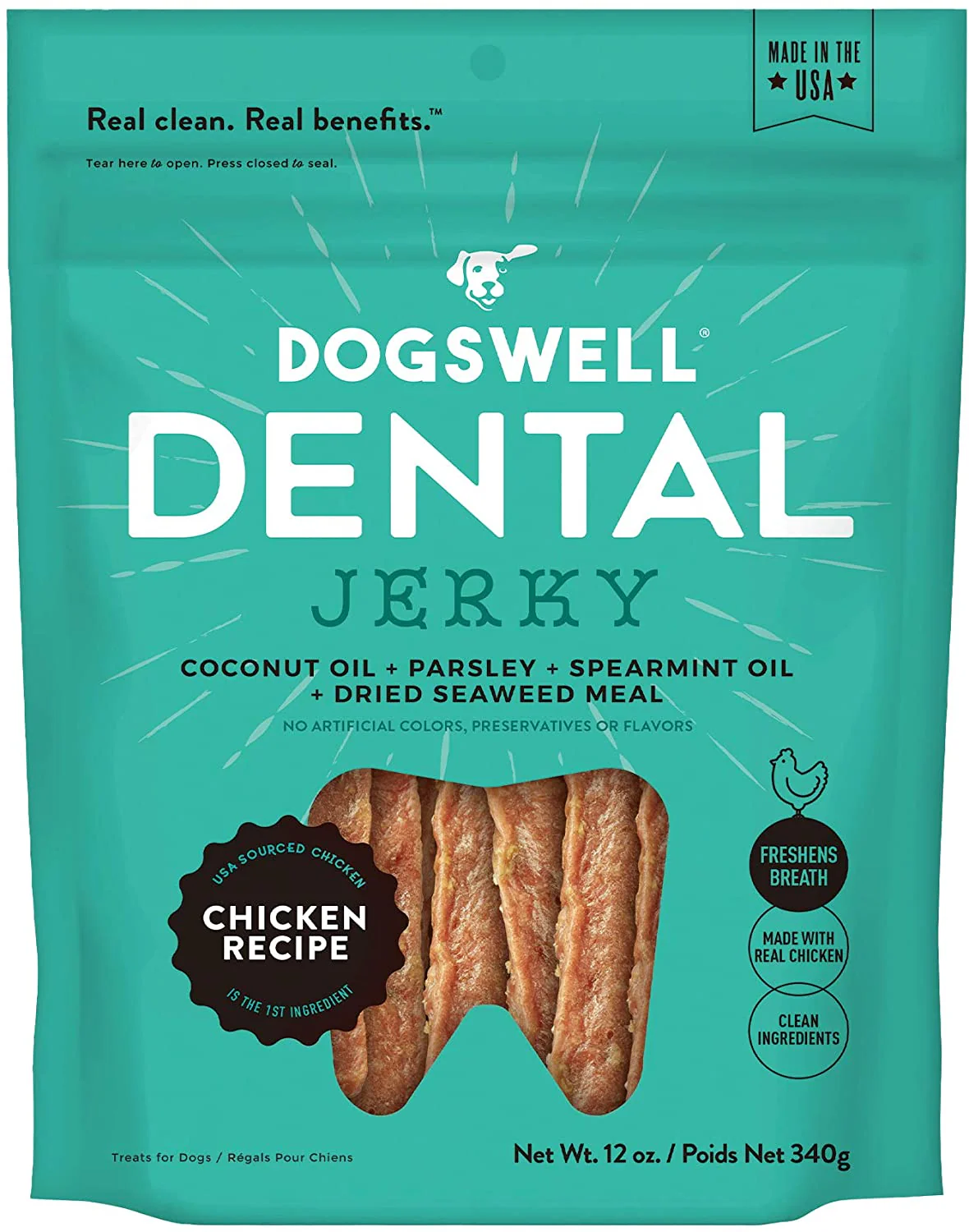 Dogswell Dog Dental Care Grain Free Chicken Jerky Dog Treats - Budpants