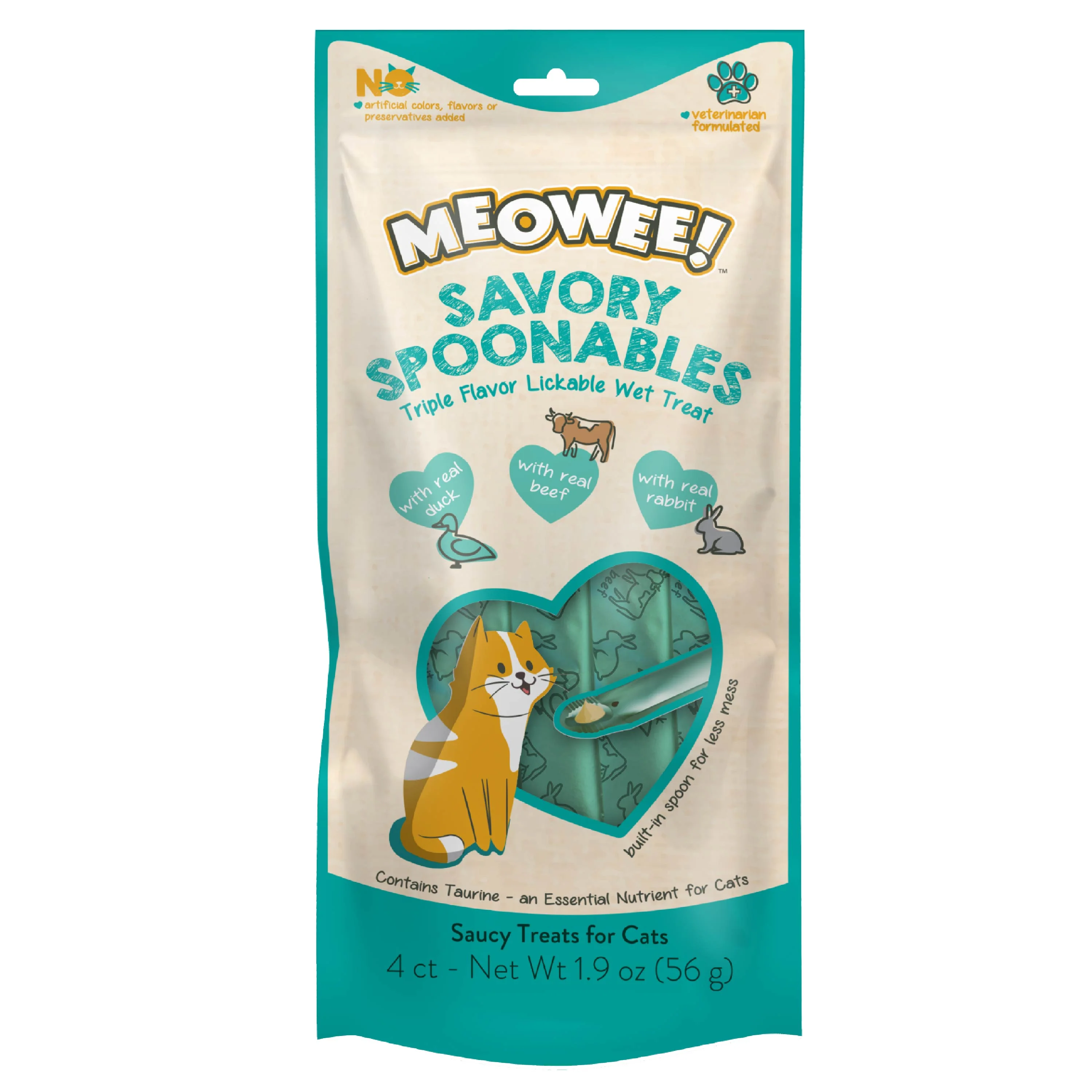 Meowee Savory Spoonables Duck, Beef & Rabbit - Budpants