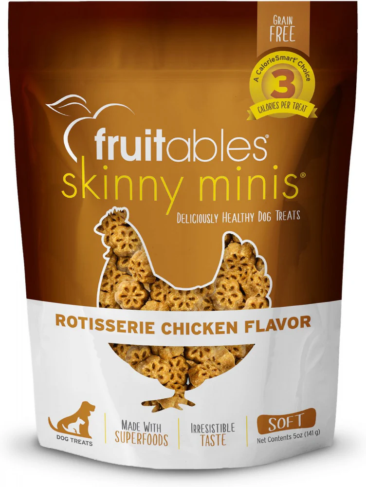 Fruitables Skinny Minis Rotisserie Chicken Flavor Soft & Chewy Dog Treats - Budpants