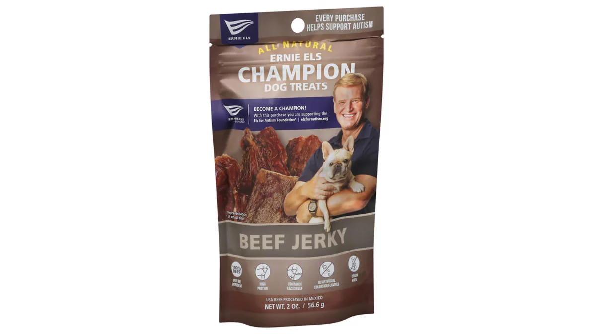 ERNIE ELS BEEF JERKY DOG TREATS 3oz - Budpants