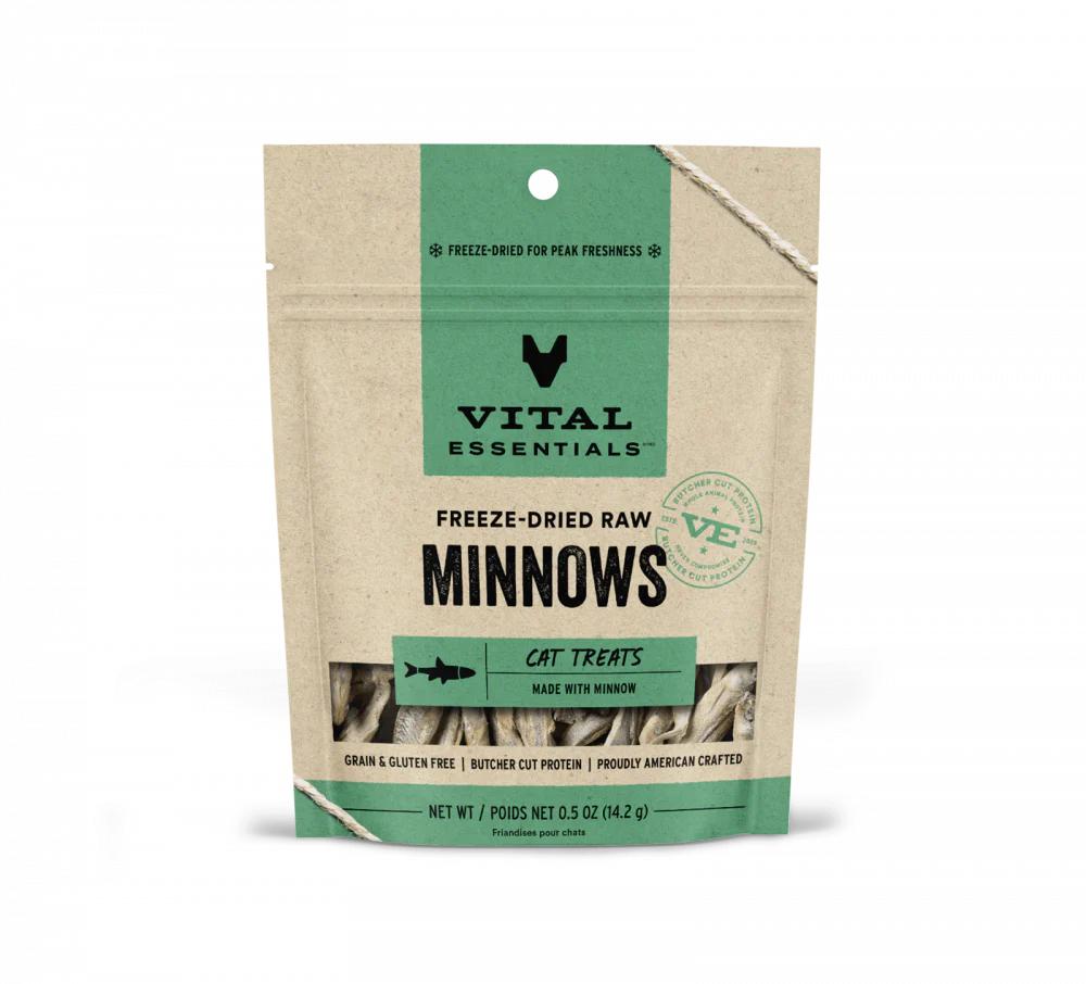 Vital Essentials Vital Cat Freeze Dried Grain Free Minnows Cat Treats - Budpants
