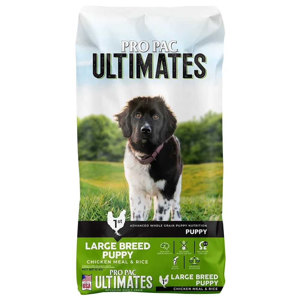 PRO PAC Ultimates Large Breed Puppy Chicken Meal & Brown Rice Recipe Dry Dog Food - Budpants
