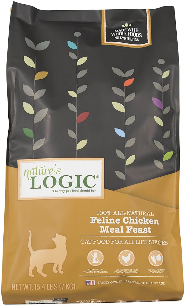 Nature's Logic Feline Chicken Meal Feast Dry Cat Food - Budpants