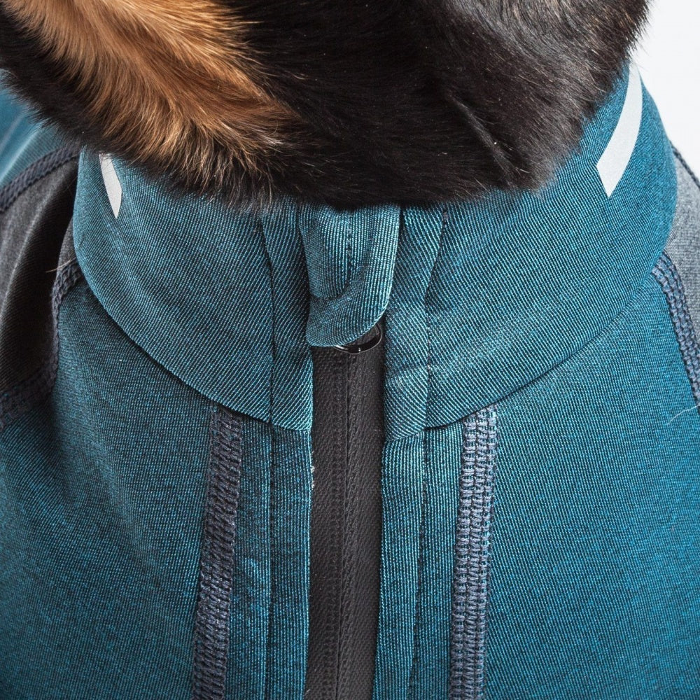 Pet Life Dog Helios Eboneflow Ocean Blue Flexible Performance Breathable Yoga Dog T-Shirt - Budpants